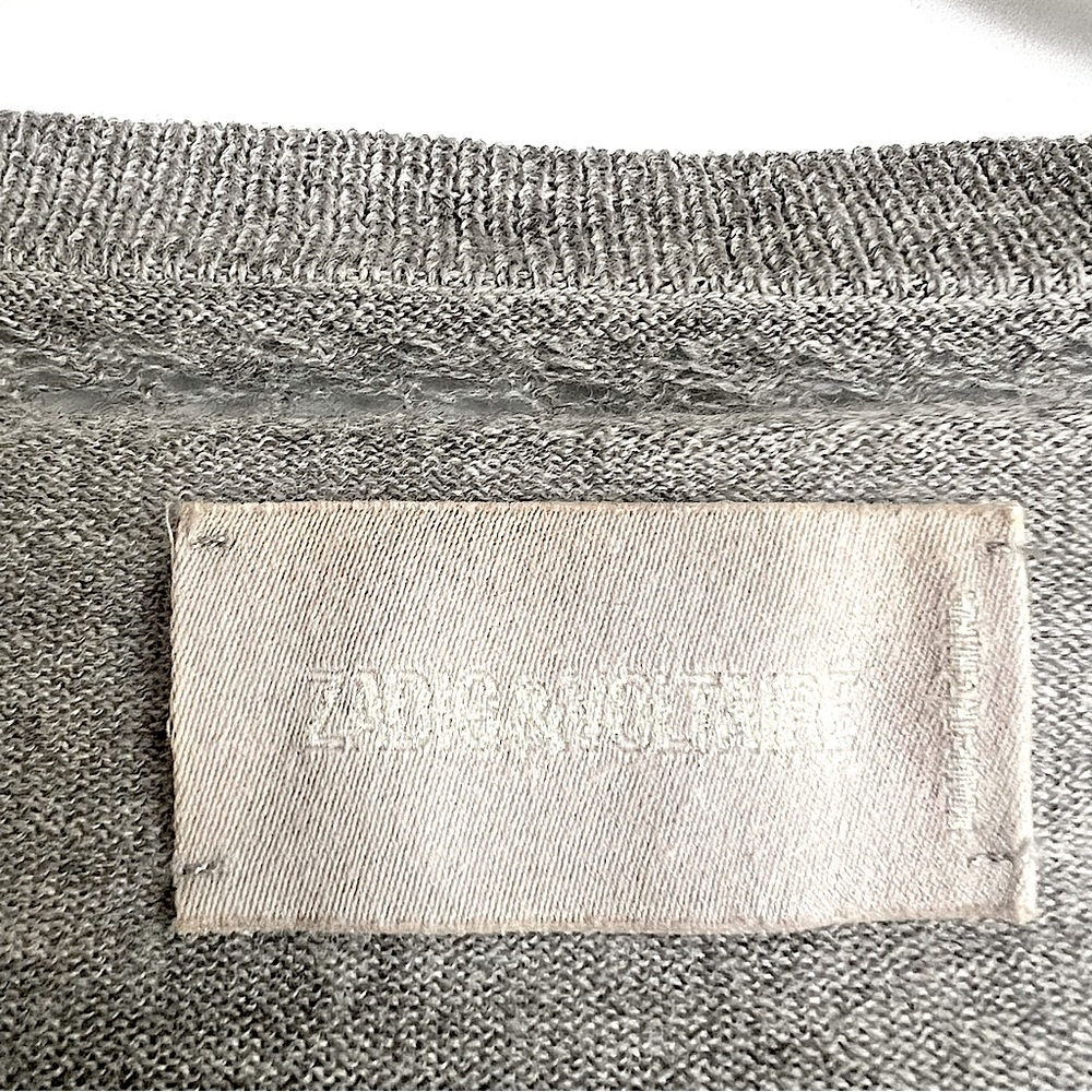Zadig & Voltaire - Ready Bis Intarsia Knit Flame Merino Wool Sweater Size Small - Picture 10 of 16